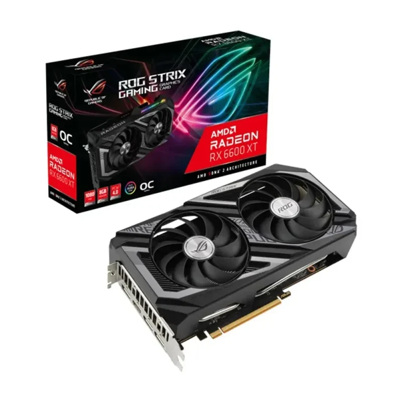 asus rog strix rx 6600 xt 8gb gaming gpu