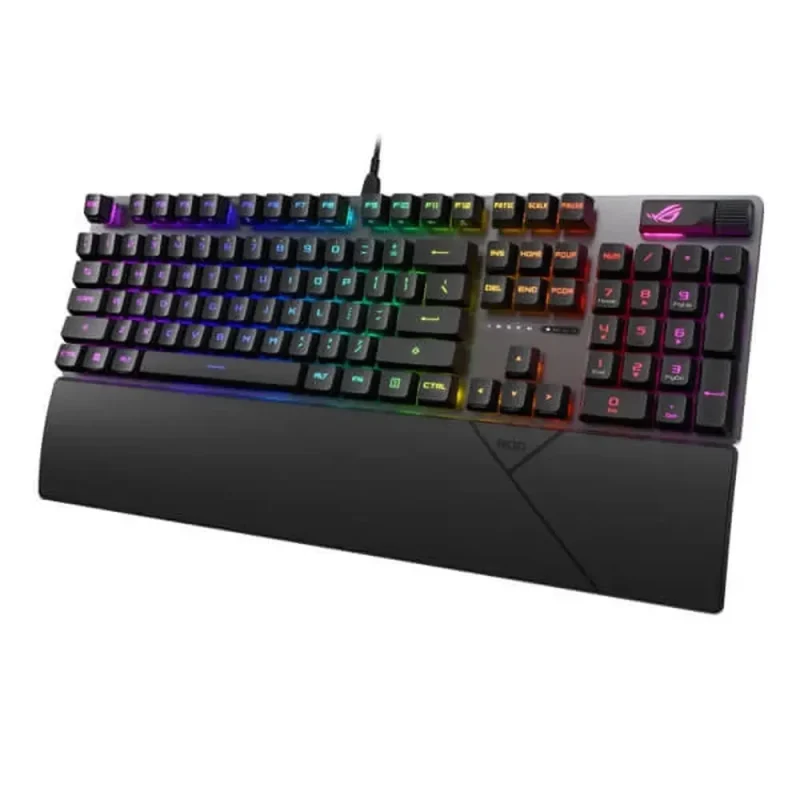 asus rog strix scope ii rx full size mechanical gaming keyboard black red switches