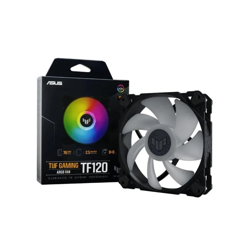 asus tuf gaming 120mm argb fans triple pack black