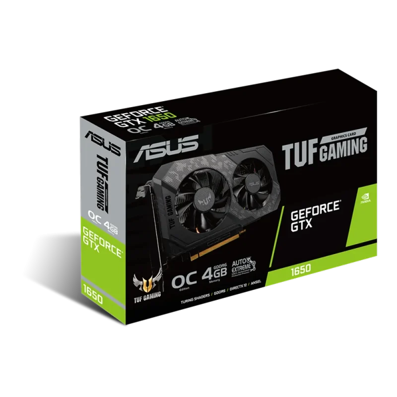 asus tuf gaming gtx 1650 oc 4gb gddr6 gpu