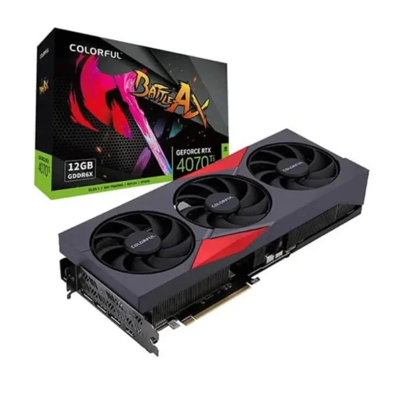 colorful geforce rtx 4070 ti 12gb gaming graphics card battle ax edition