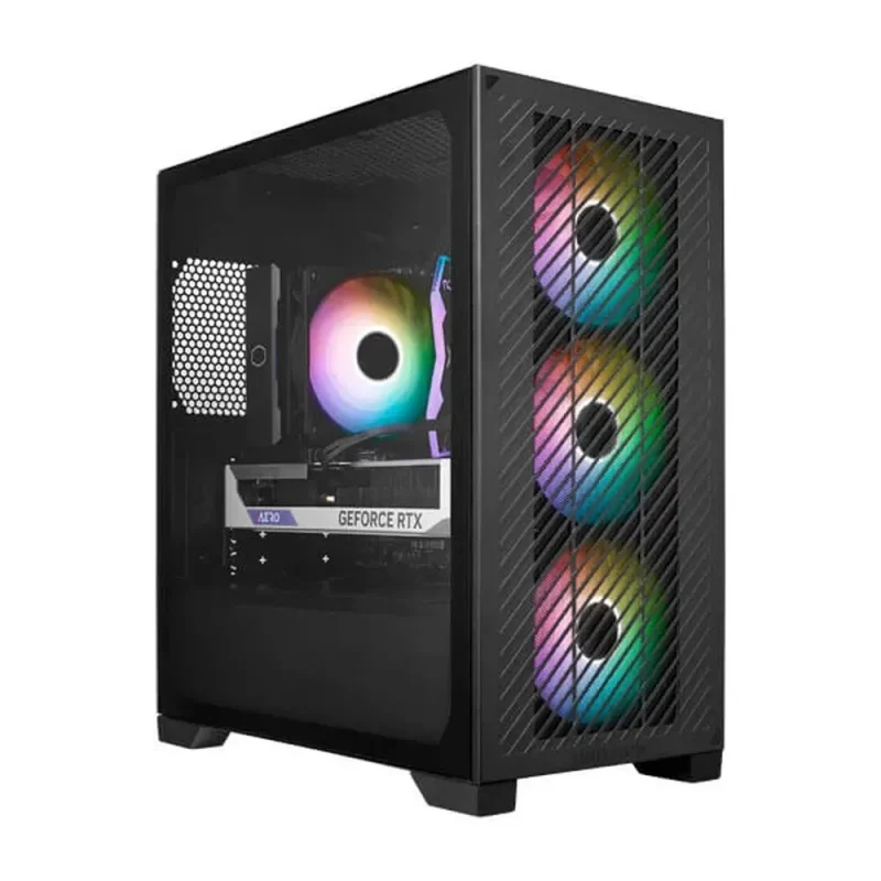 cooler master elite 301 argb mini tower black