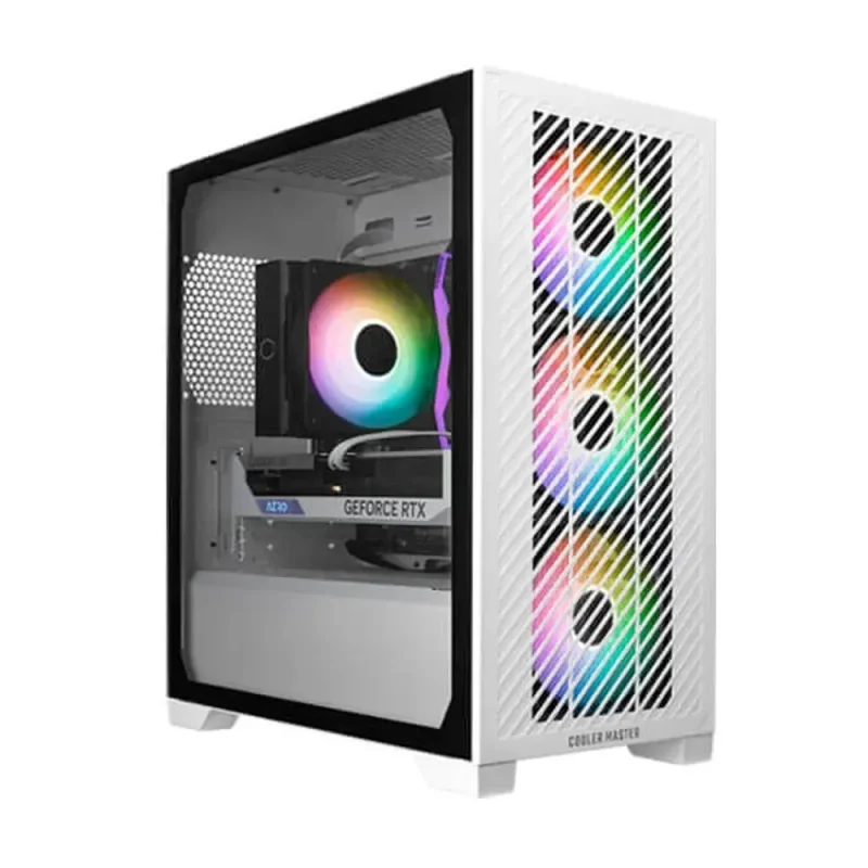 cooler master elite 301 argb white mini tower case