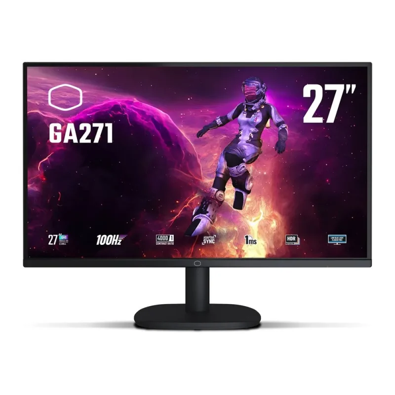 cooler master ga271 27 qhd 100hz 1ms gaming monitor