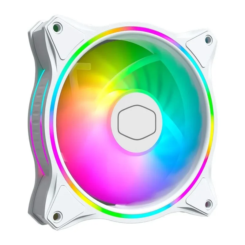 cooler master mf120 halo argb white cabinet fan single pack