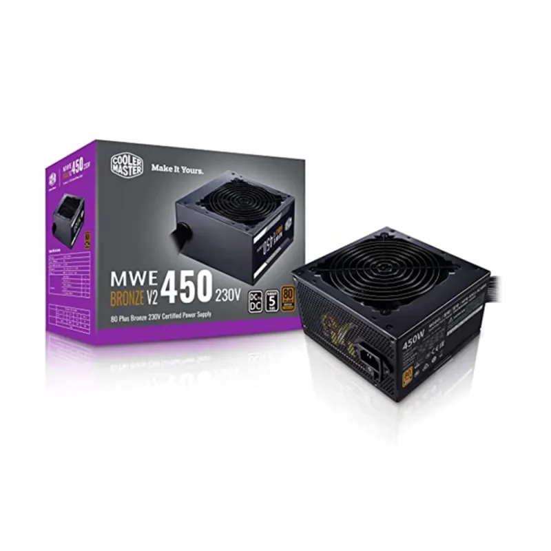 cooler master mwe 450 v2 80 plus bronze psu non modular