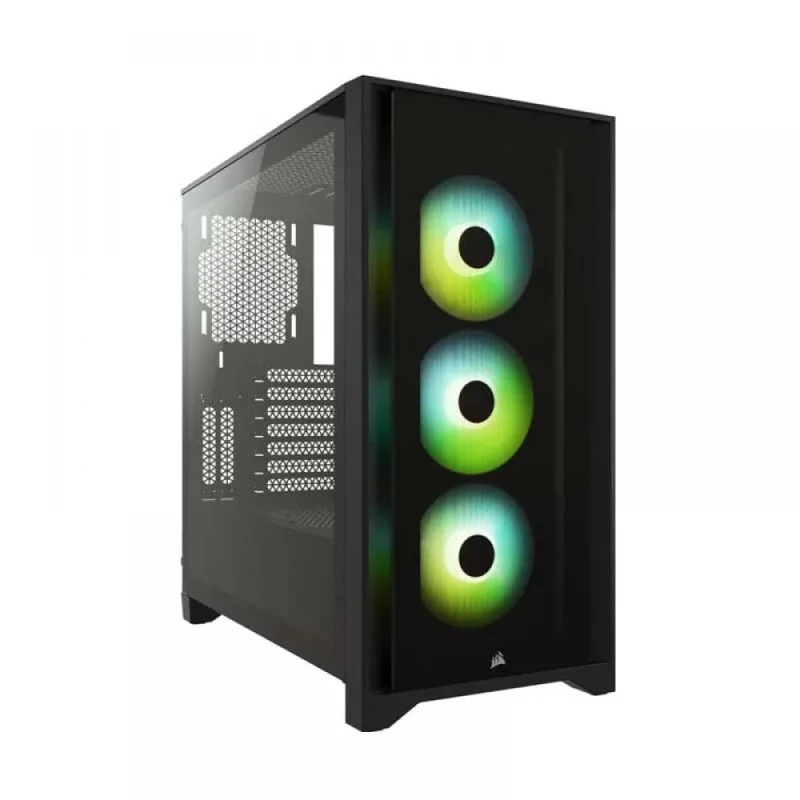 corsair 4000x rgb atx mid tower cabinet black