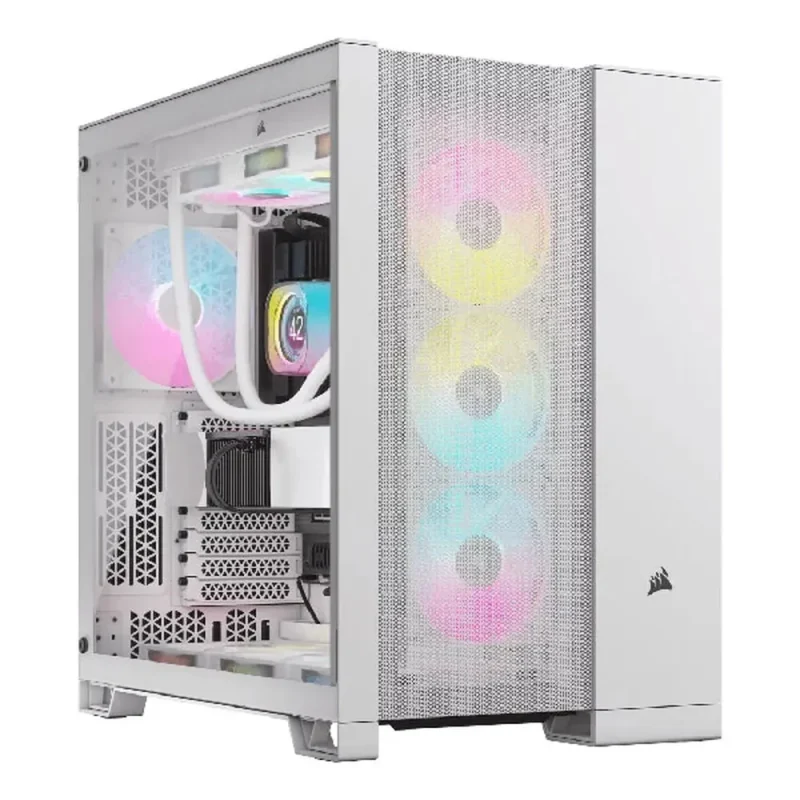 corsair 6500d airflow atx mid tower case white