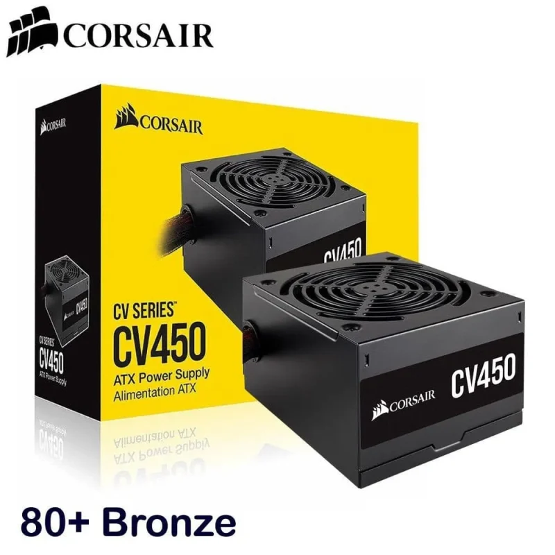 corsair cv450 450w 80 bronze psu non modular atx power supply