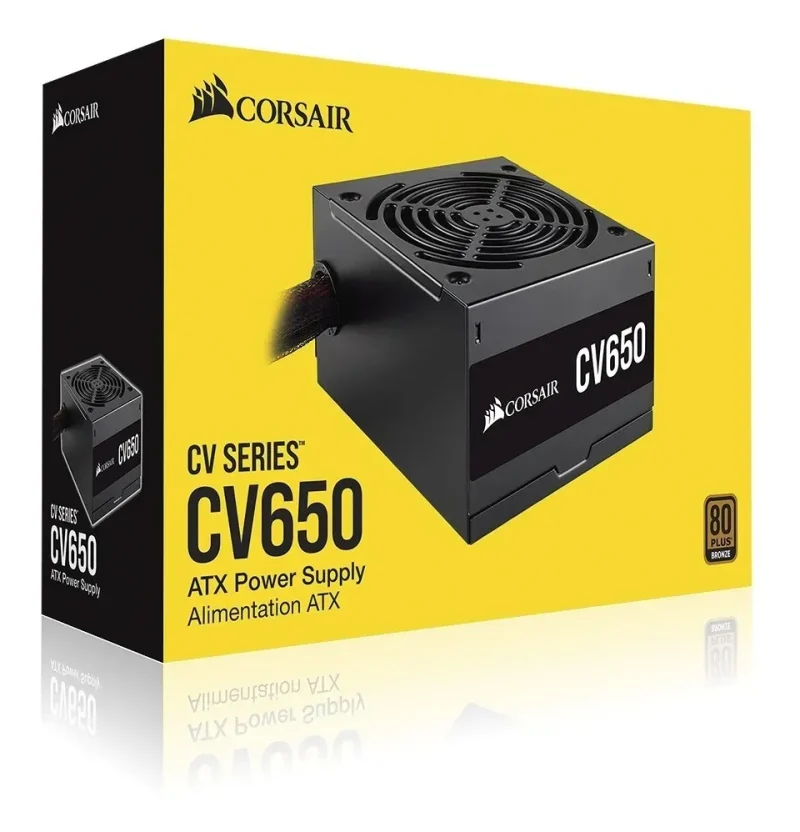 corsair cv650 650w 80 bronze psu non modular