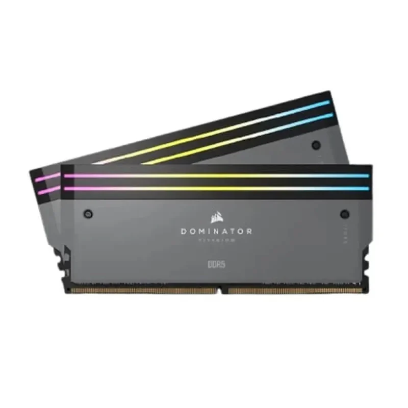 corsair dominator titanium 32gb 6000mhz ddr5 rgb ram grey