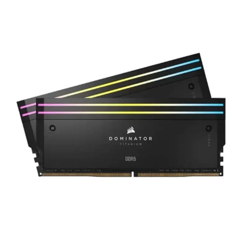 corsair dominator titanium rgb 32gb 7200mhz ddr5 ram black