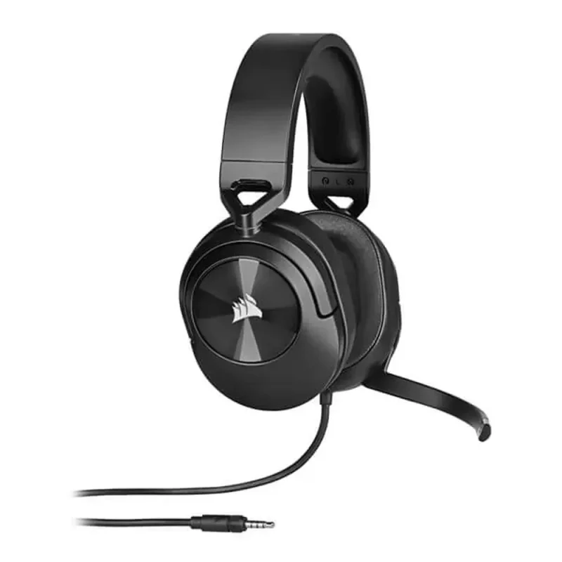 corsair hs55 carbon wired gaming headset 7 1 surround mic pc mobile ps