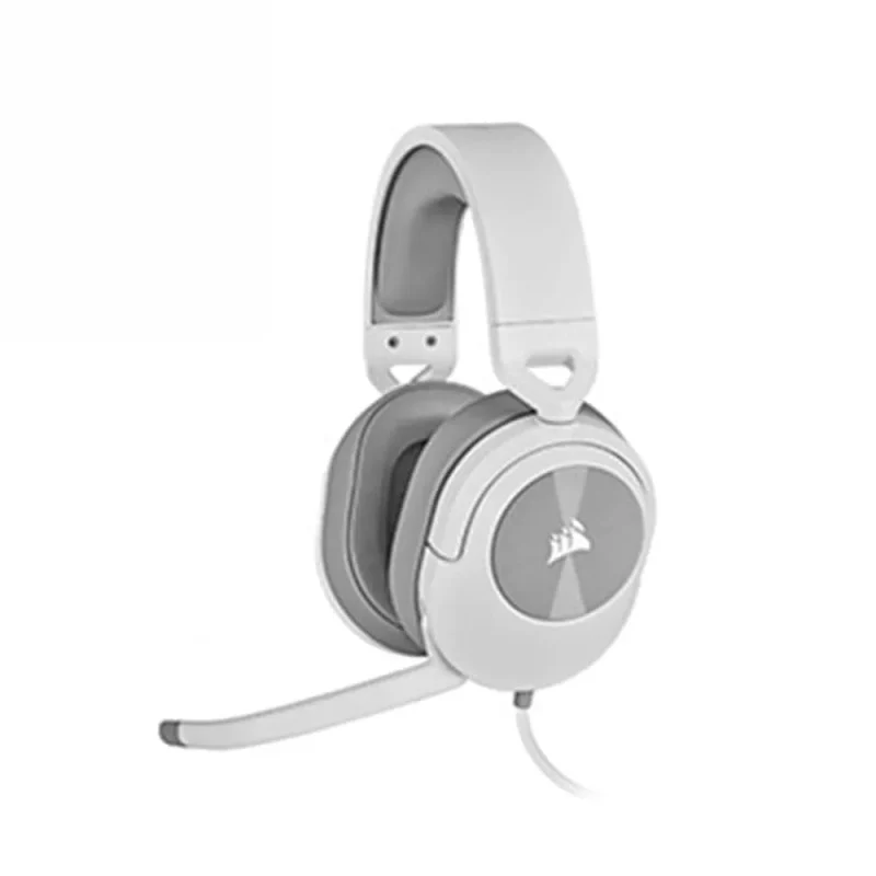 corsair hs55 wired gaming headset white pc mobile mac xbox compatible