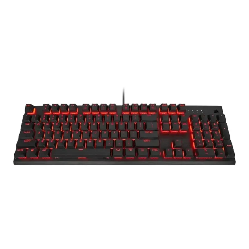 corsair k60 pro mechanical gaming keyboard black cherry mx red switches