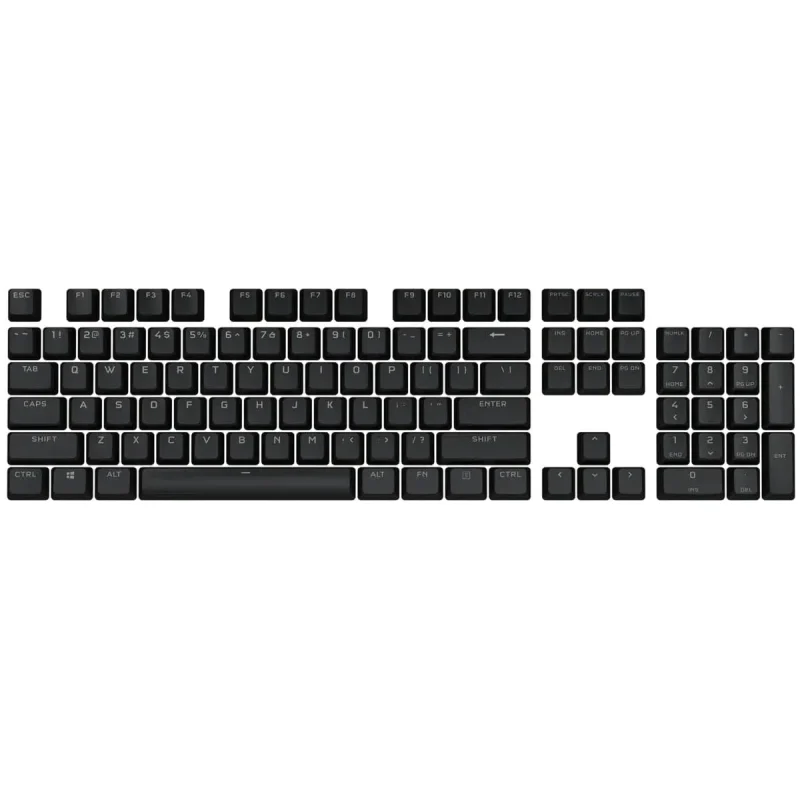 corsair onyx black pbt double shot pro keycap kit