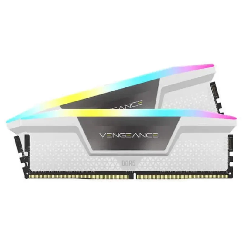 corsair vengeance rgb 64gb 5600mhz ddr5 white ram