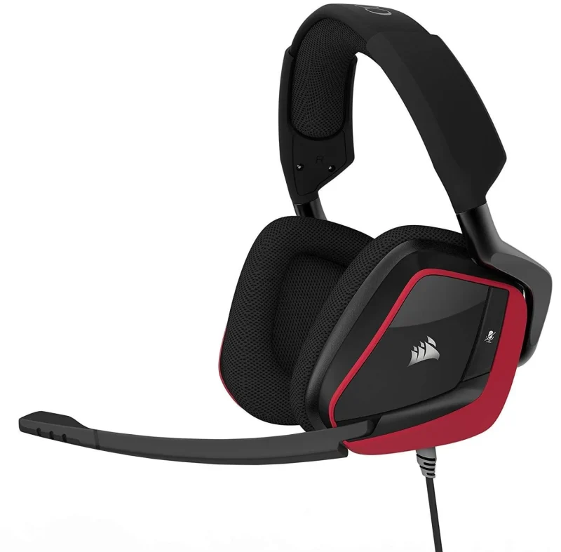 corsair void pro 7 1 usb gaming headset black red pc mac mobile