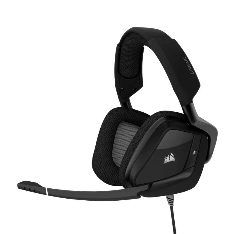 corsir void pro rgb 7 1 surround gaming headset with mic black pc mobile mac xbox compatible