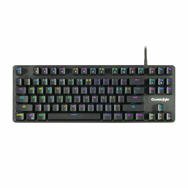 cosmic byte firefly tkl mechanical gaming keyboard black red switches