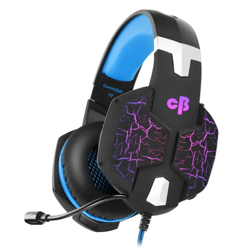 cosmic byte g1500 wired gaming headset with mic black blue