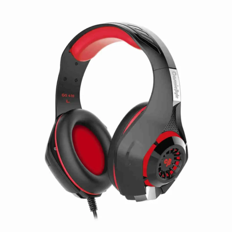 cosmic byte gs410 red wired stereo gaming headset with mic