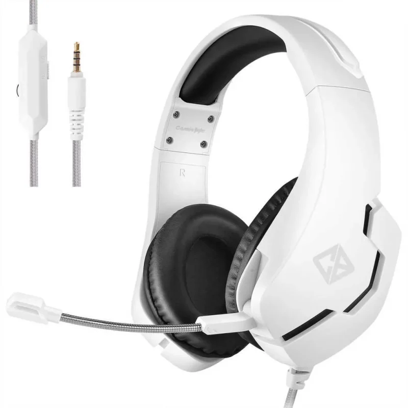 cosmic byte stardust wired gaming headset with mic white pc ps4 ps5 mac compatible