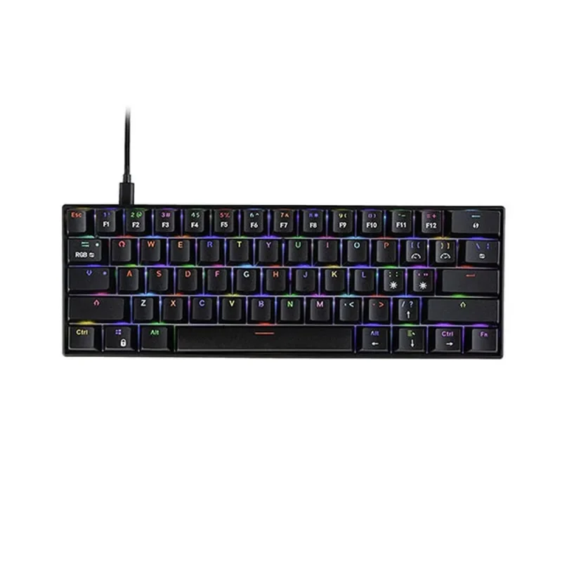 cosmic byte themis 60 mechanical gaming keyboard black red switch