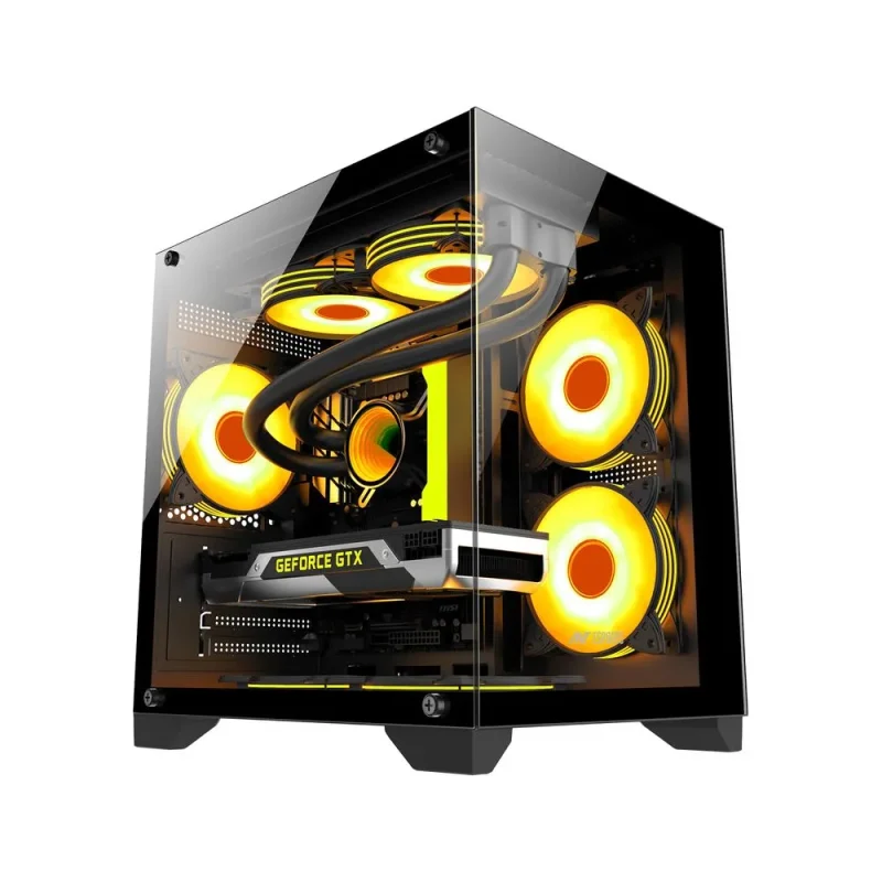 crystal z2 matx mid tower black ant esports