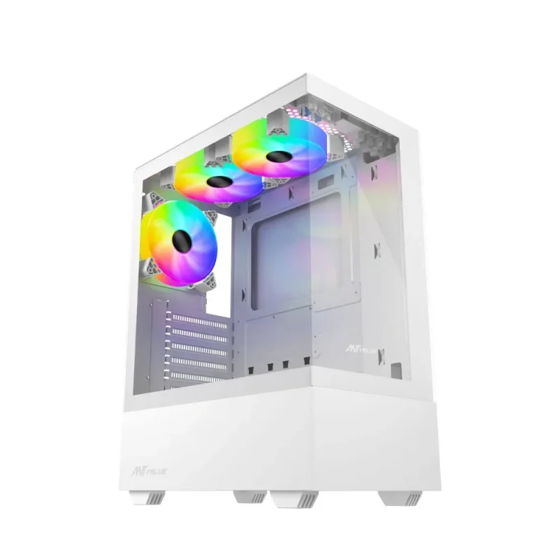 cv100 white atx mid tower cabinet