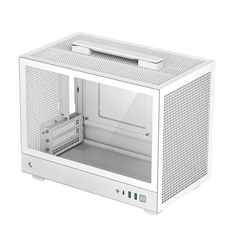 deepcool ch160 white m itx mini tower case