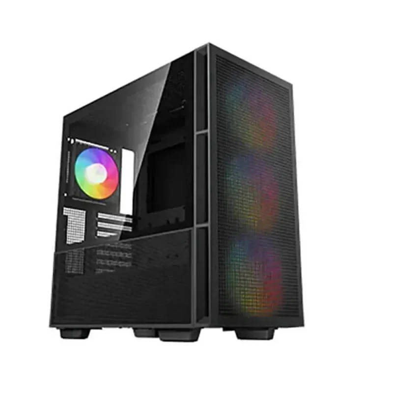 deepcool ch560 mesh argb eatx mid tower pc case black