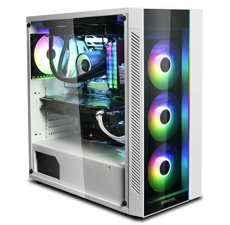 deepcool matrexx 55 v3 eatx mid tower case white