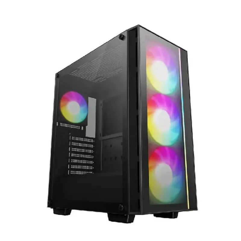 deepcool matrexx 55 v4 black argb mid tower atx cabinet