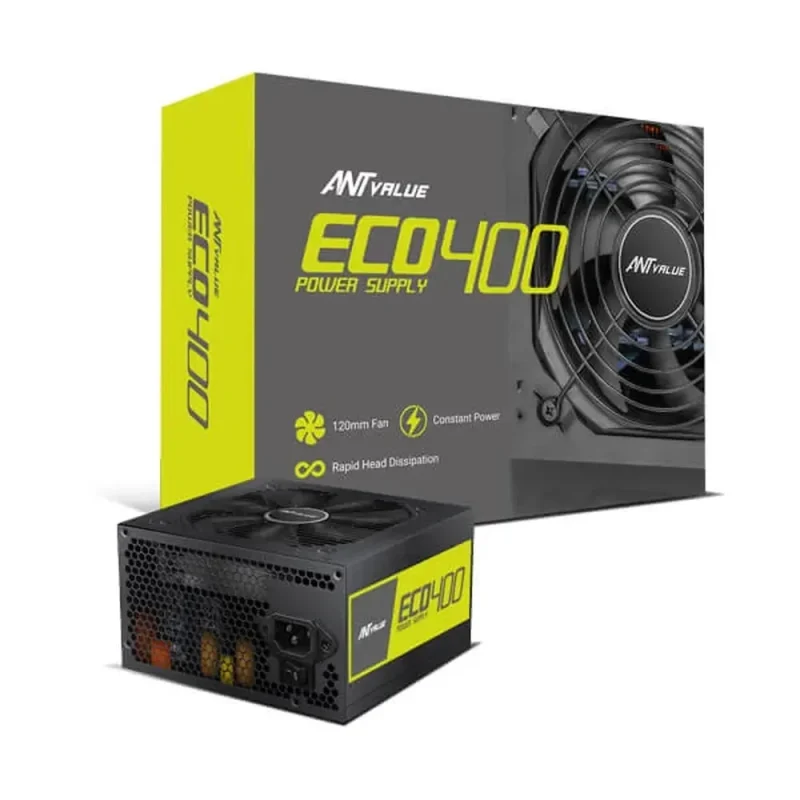 eco400 400w non modular power supply by ant value