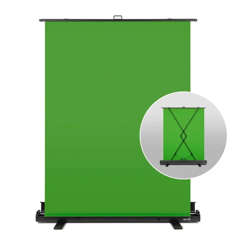 elgato collapsible green screen panel for chroma key