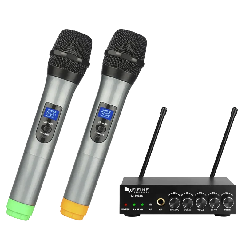 fiine k036 wireless handheld mic gray