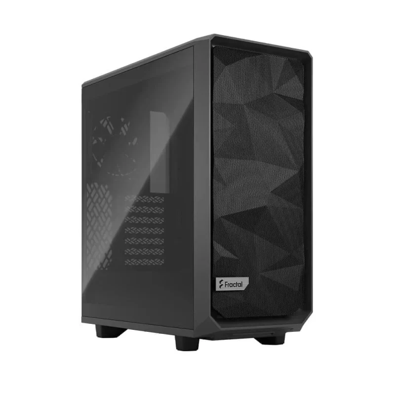 fractal design meshify 2 compact gray atx mid tower chassis