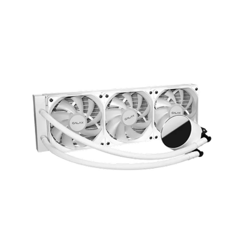 galax hydro vortex 360r white argb aio liquid cooler