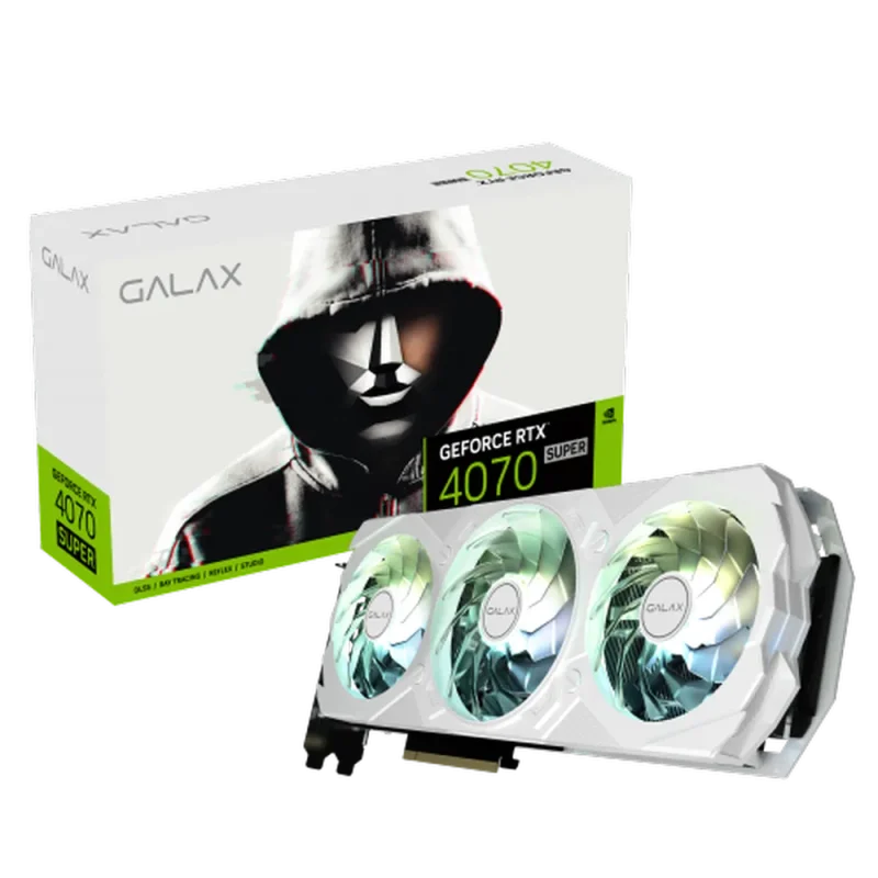 galax rtx 4070 super ex gamer white 12gb oc graphic card