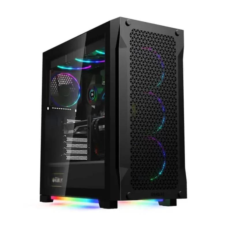 gamdias athena p1 black argb mid tower pc case