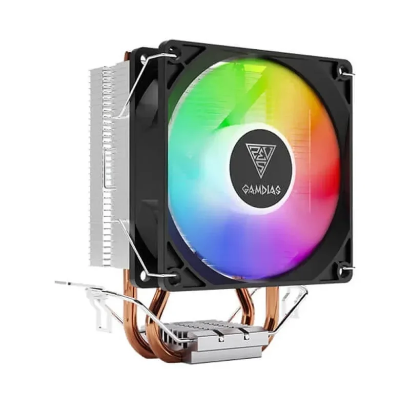 gamdias boreas e1 210 lite 92mm rgb tower cpu cooler