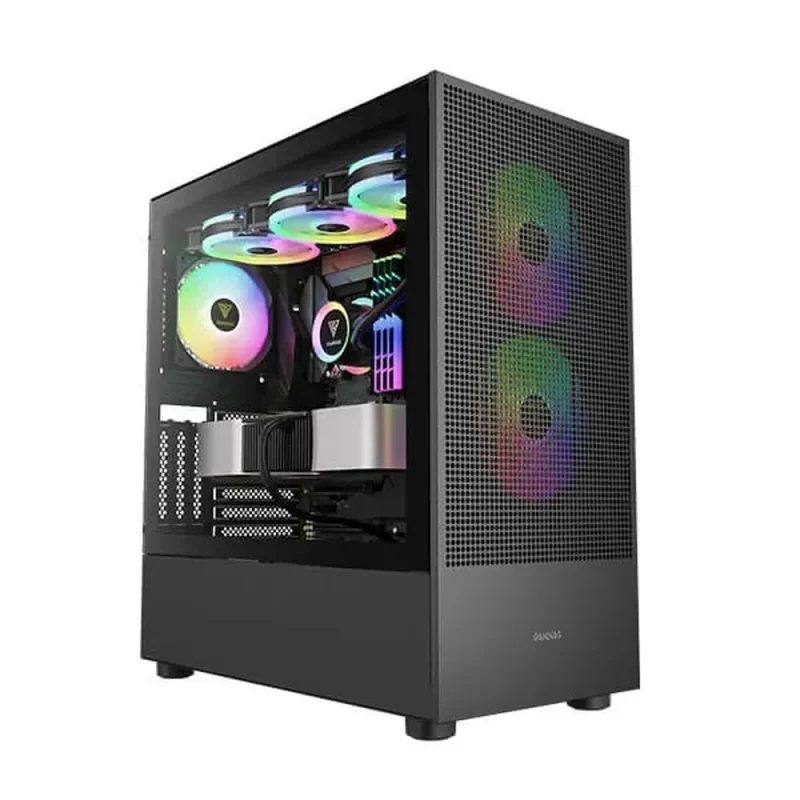 gamdias talos e3 mesh elite argb eatx mid tower case black