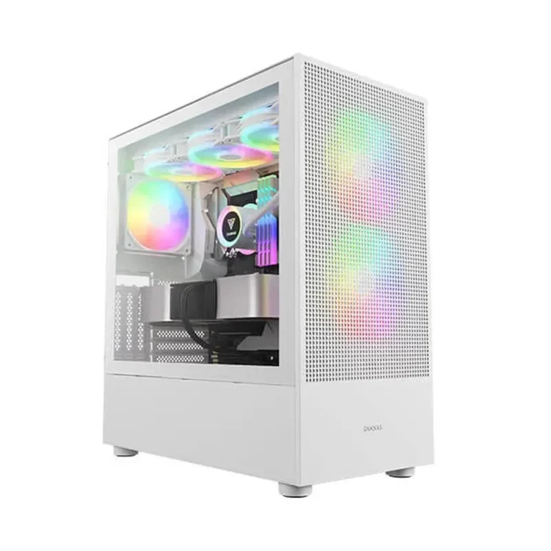 gamdias talos e3 mesh elite argb white eatx mid tower case