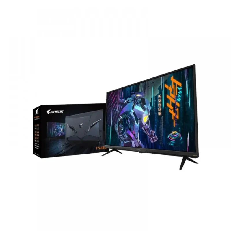 gigabyte aorus fv43u 43 qhd 144hz va gaming monitor 150 srgb 1ms amd freesync