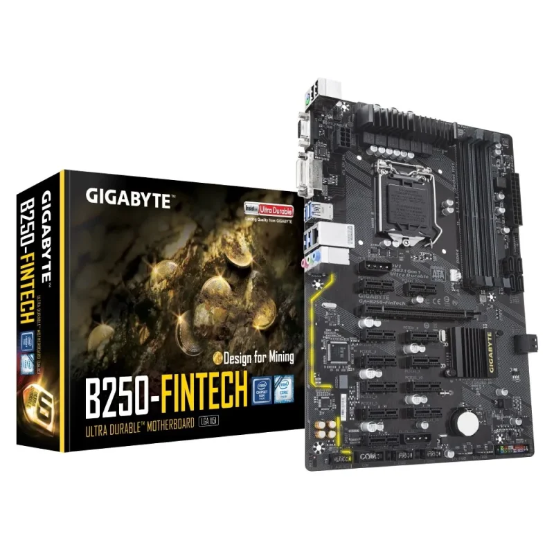 gigabyte ax b250 ddr4 intel motherboard for fintech