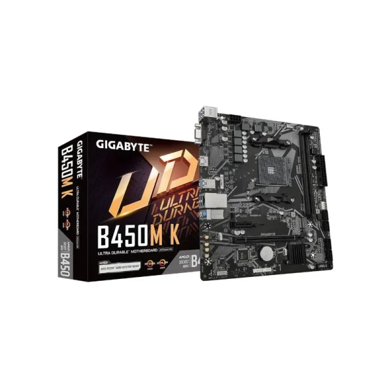 gigabyte b450m k ddr4 amd motherboard