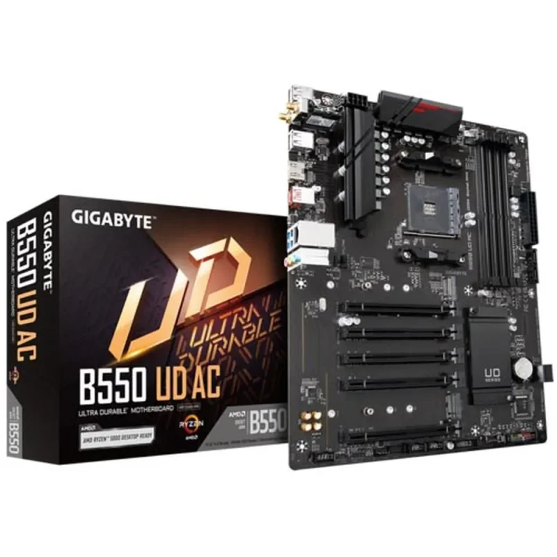 gigabyte b550 ud ac motherboard am4 ddr4 amd