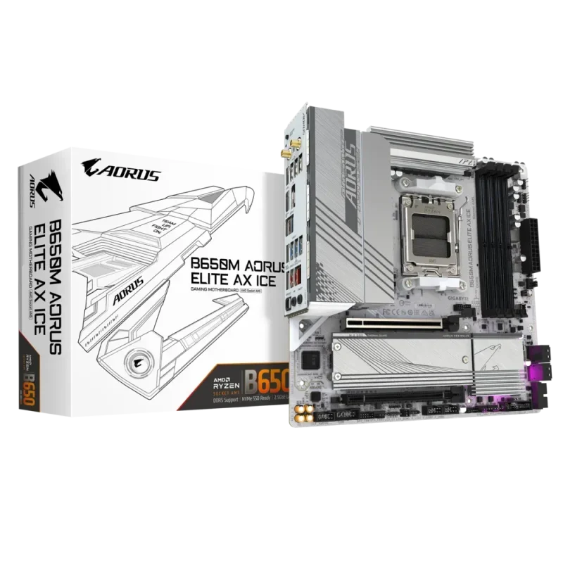 gigabyte b650m aorus elite ax ddr5 amd motherboard