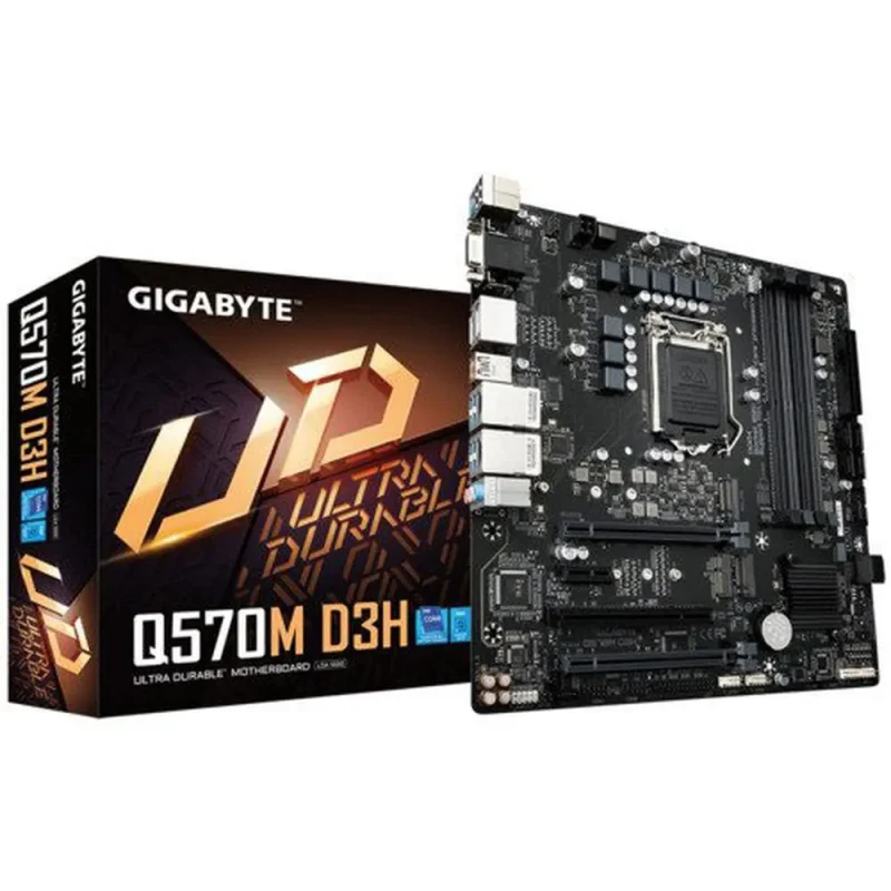 gigabyte q570m d3h ddr4 micro atx intel mobo